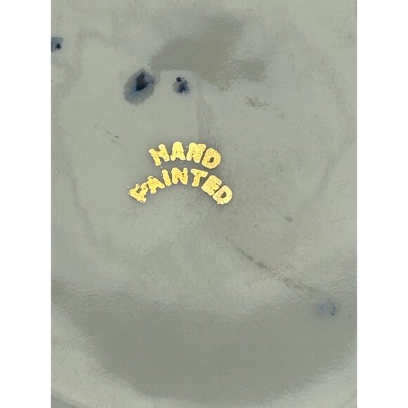 Vintage Lidded Cobalt Blue & Gold Porcelain Dish Classic Romantic Bonbon Trinket - Picture 4 of 11